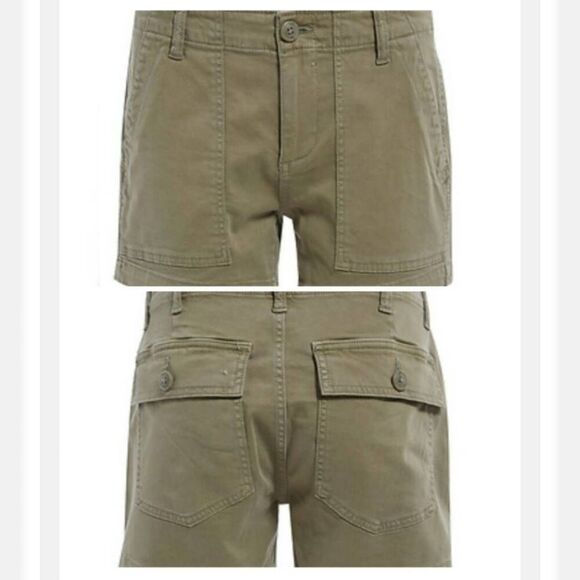 LIVERPOOL UTILITY SHORTS khaki green size 16 NWOT - Picture 1 of 8
